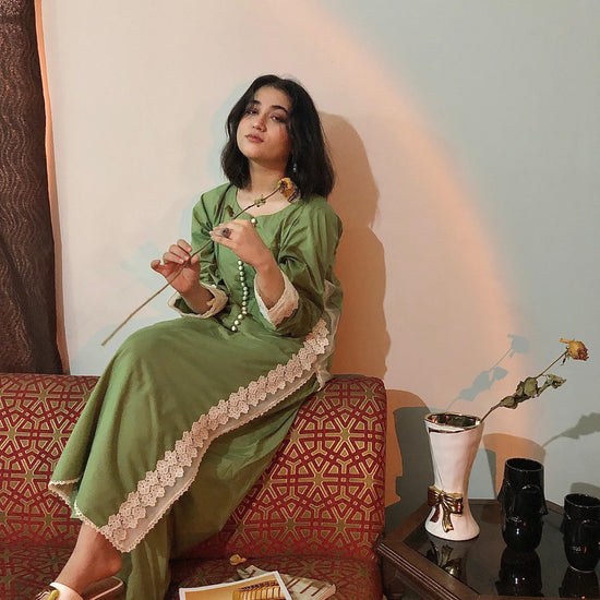 Sage Dreams Lace Lawn Set - 