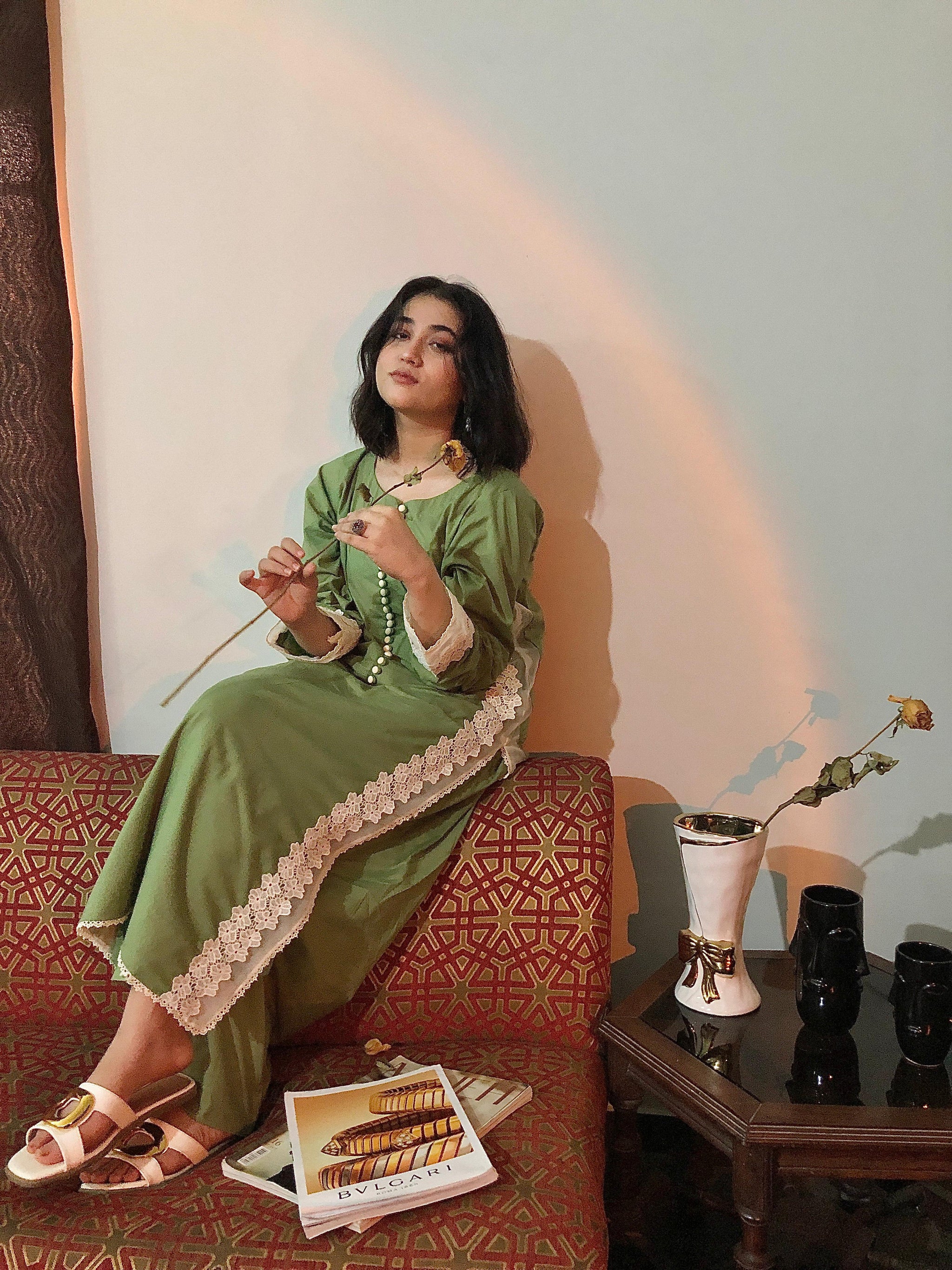 Sage Dreams Lace Lawn Set - 