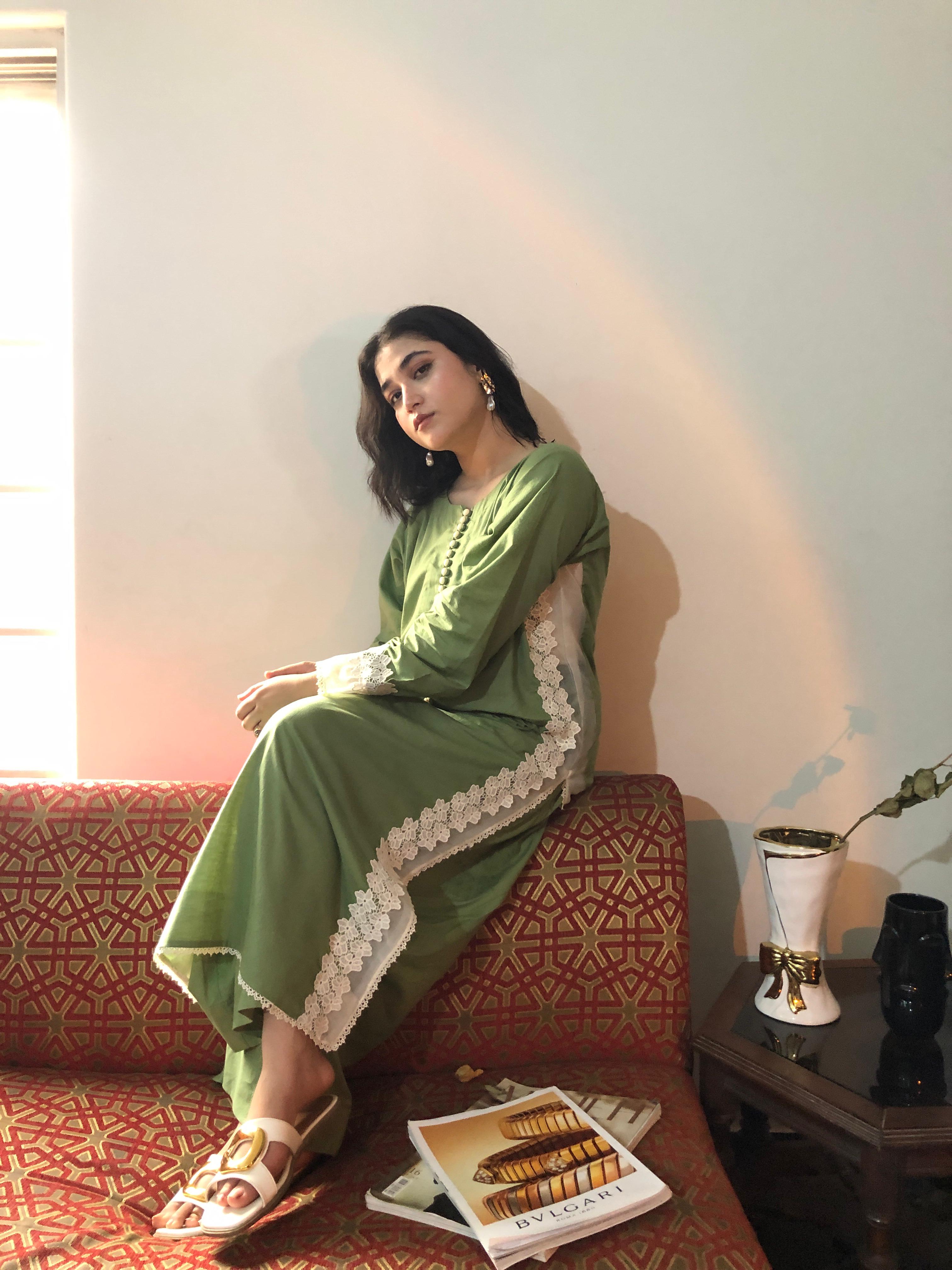 Sage Dreams Lace Lawn Set - 
