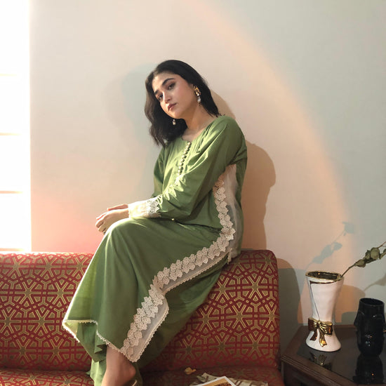 Sage Dreams Lace Lawn Set - 