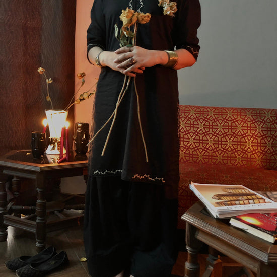 Midnight Majesty Sheesha Silk Set | 