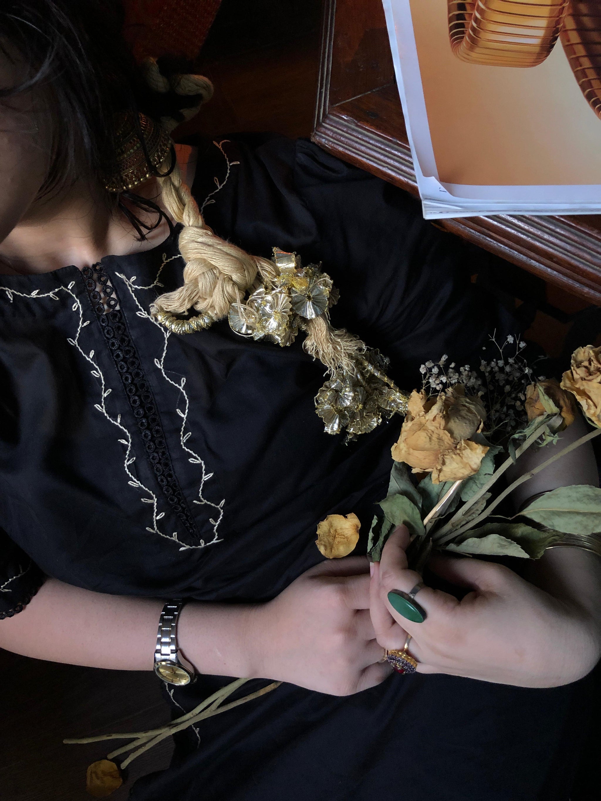 Midnight Majesty Sheesha Silk Set | 